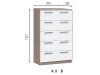 Chest of drawers K5 B